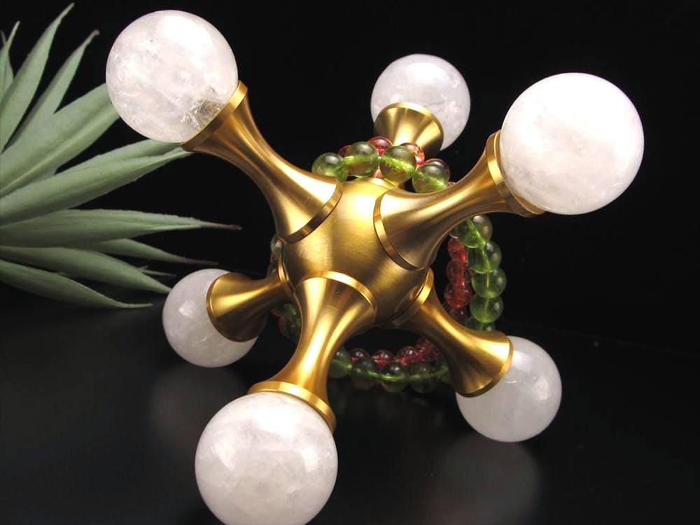 置物 オブジェ 分子 丸玉 水晶
