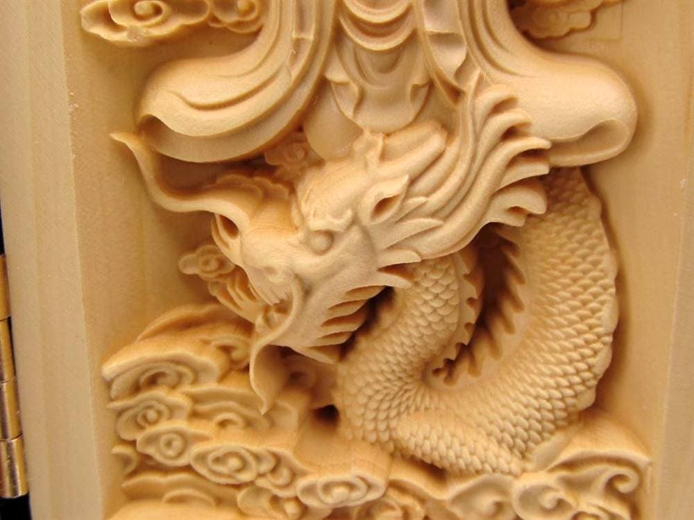 観音 置物 天然木 彫刻 仏教
