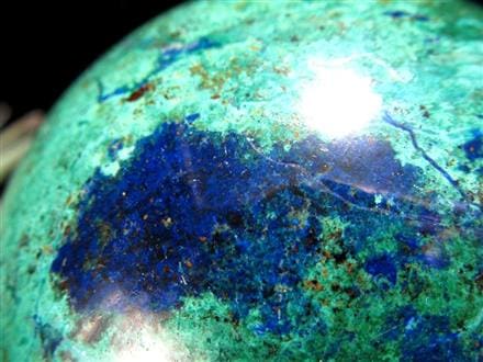 アズライト マラカイト アズロマラカイト 藍銅鉱 孔雀石 丸玉 置物 スフィア