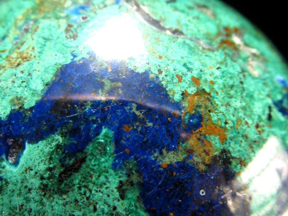 アズライト マラカイト アズロマラカイト 藍銅鉱 孔雀石 丸玉 置物 スフィア