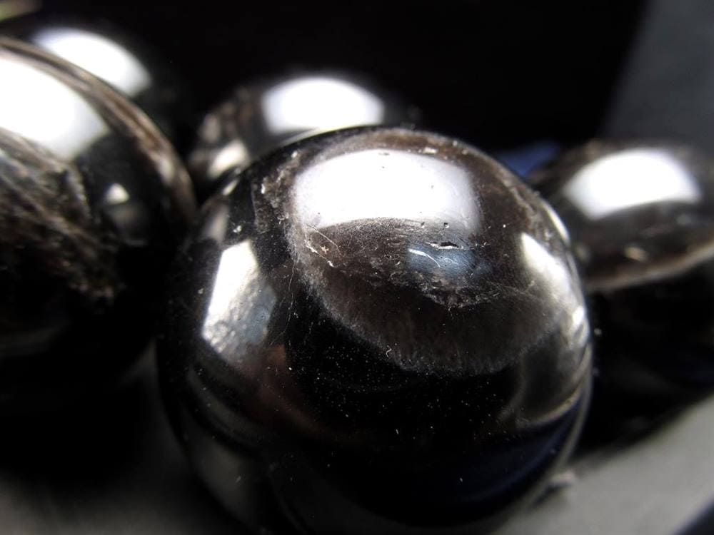 黒水晶 モリオン 丸玉 スフィア チベット産