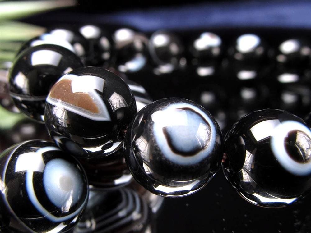 天眼瑪瑙 メノウ アイアゲート 天眼石 ブレスレット