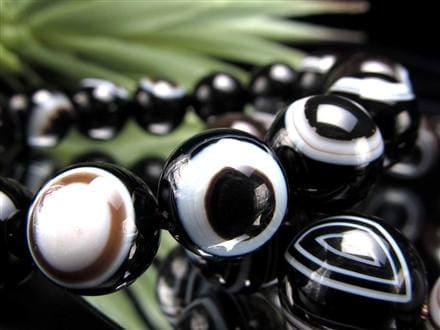 天眼瑪瑙 メノウ アイアゲート 天眼石 ブレスレット