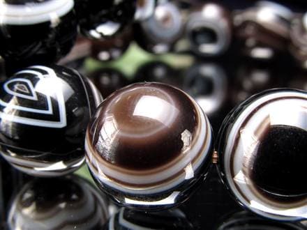 天眼瑪瑙 メノウ アイアゲート 天眼石 ブレスレット