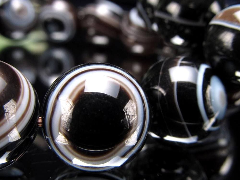 天眼瑪瑙 メノウ アイアゲート 天眼石 ブレスレット