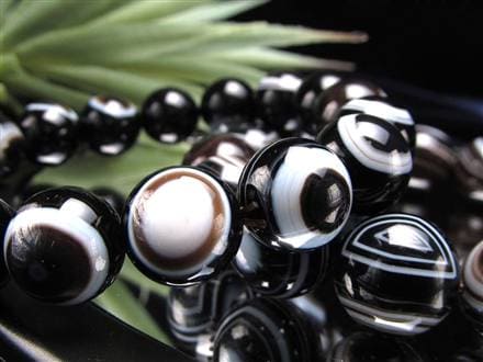 天眼瑪瑙 メノウ アイアゲート 天眼石 ブレスレット