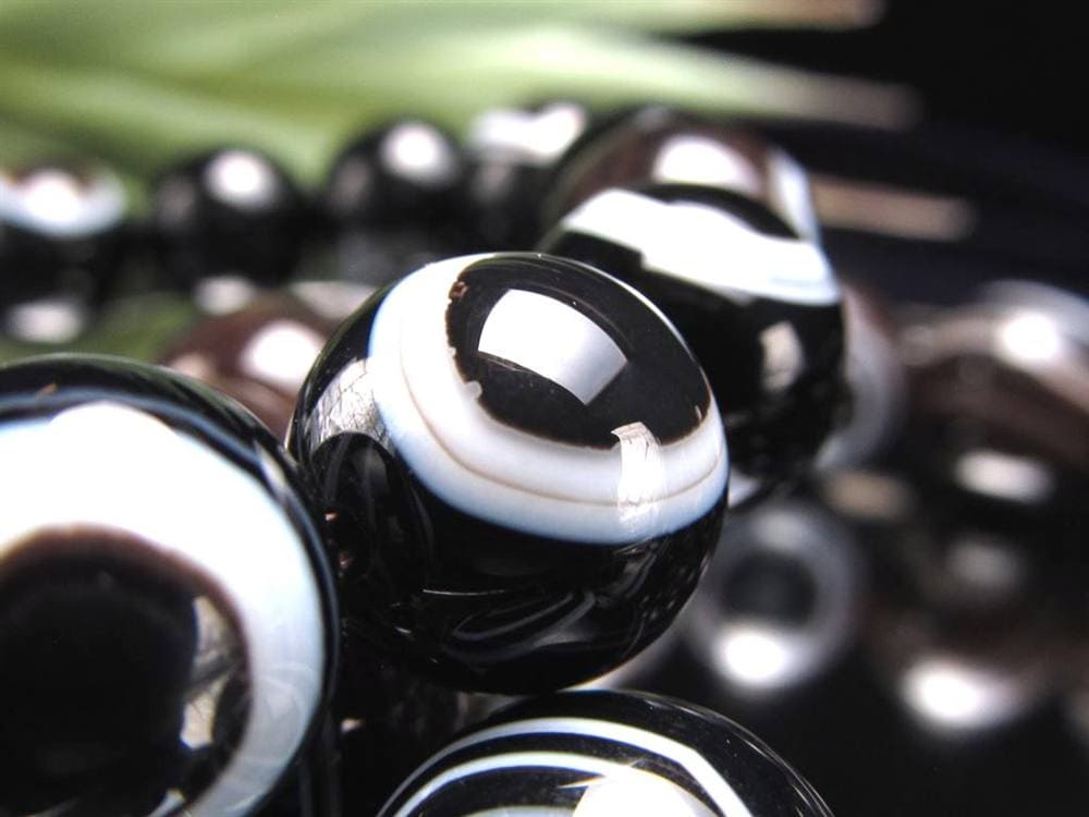 天眼瑪瑙 メノウ アイアゲート 天眼石 ブレスレット