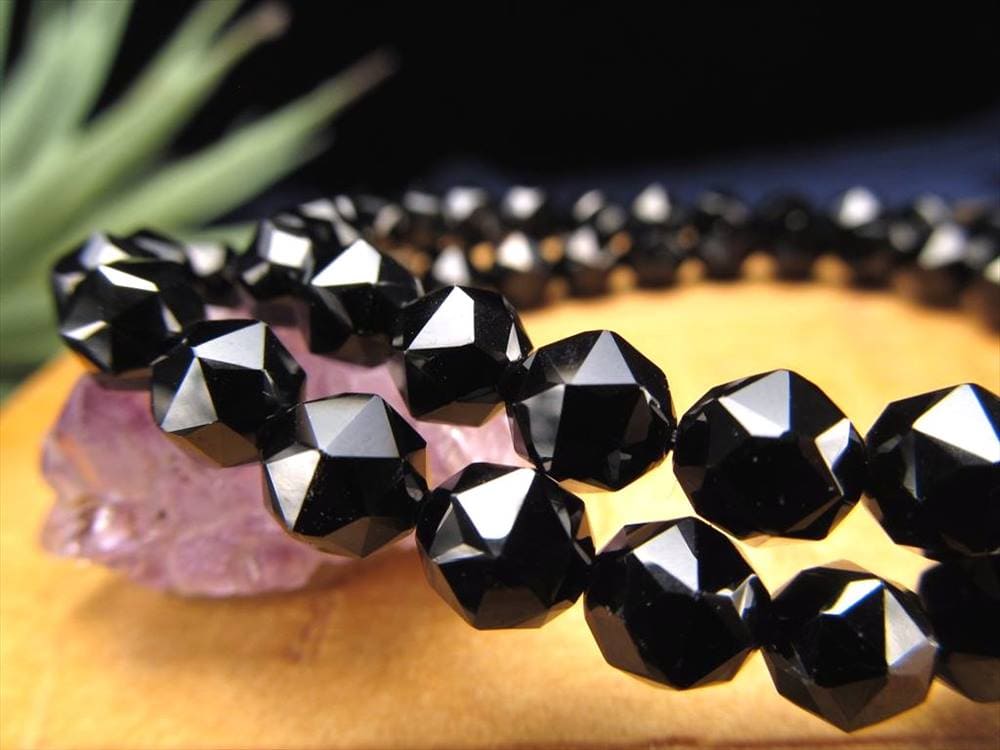 スピネル ブラックスピネル ブレスレット 尖晶石 8月の誕生石