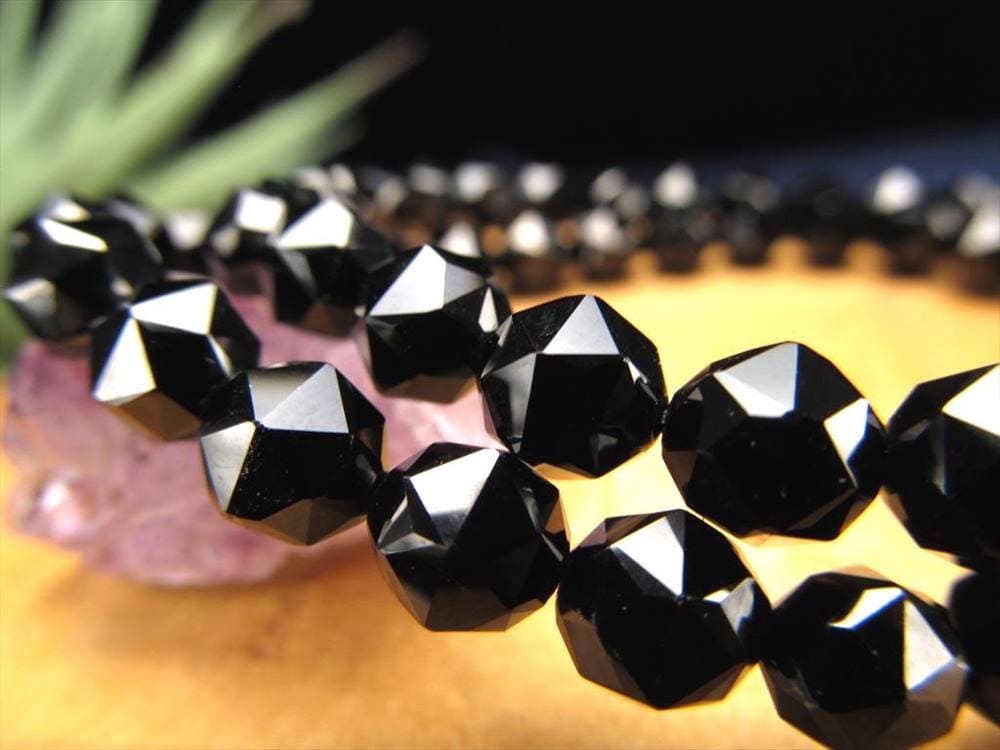 スピネル ブラックスピネル ブレスレット 尖晶石 8月の誕生石