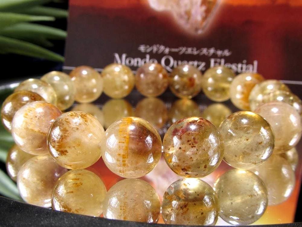 モンドクォーツ タンザニアマスタークリスタル 天然水晶 クォーツ ブレスレット