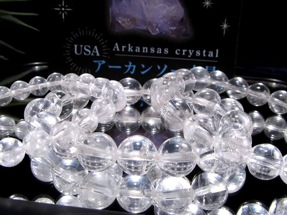 アーカンソークリスタル アーカンソー州産水晶 天然水晶 クォーツ ブレスレット