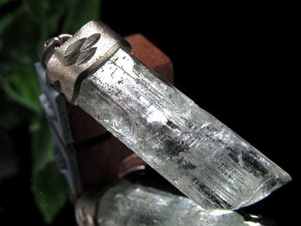 アクアマリン ペンダントトップ Silver925 結晶原石 3月の誕生石