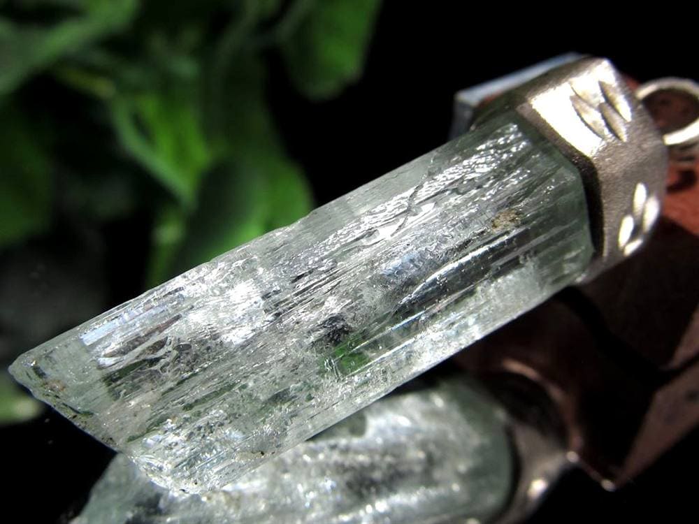 アクアマリン ペンダントトップ Silver925 結晶原石 3月の誕生石