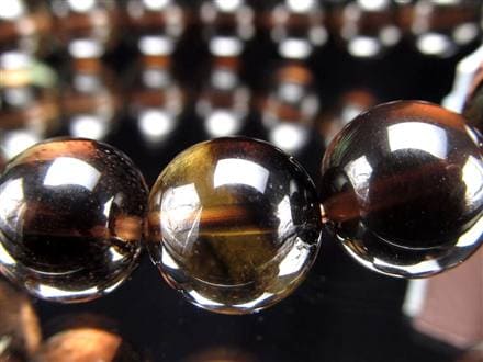 黒水晶 ブレスレット 黒平 モリオン 日本製