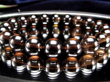 黒水晶 ブレスレット 黒平 モリオン 日本製