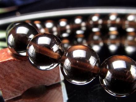 黒水晶 ブレスレット 黒平 モリオン 日本製