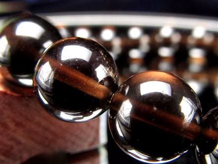 黒水晶 ブレスレット 黒平 モリオン 日本製