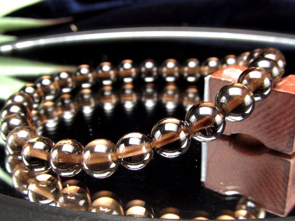 黒水晶 ブレスレット 黒平 モリオン 日本製