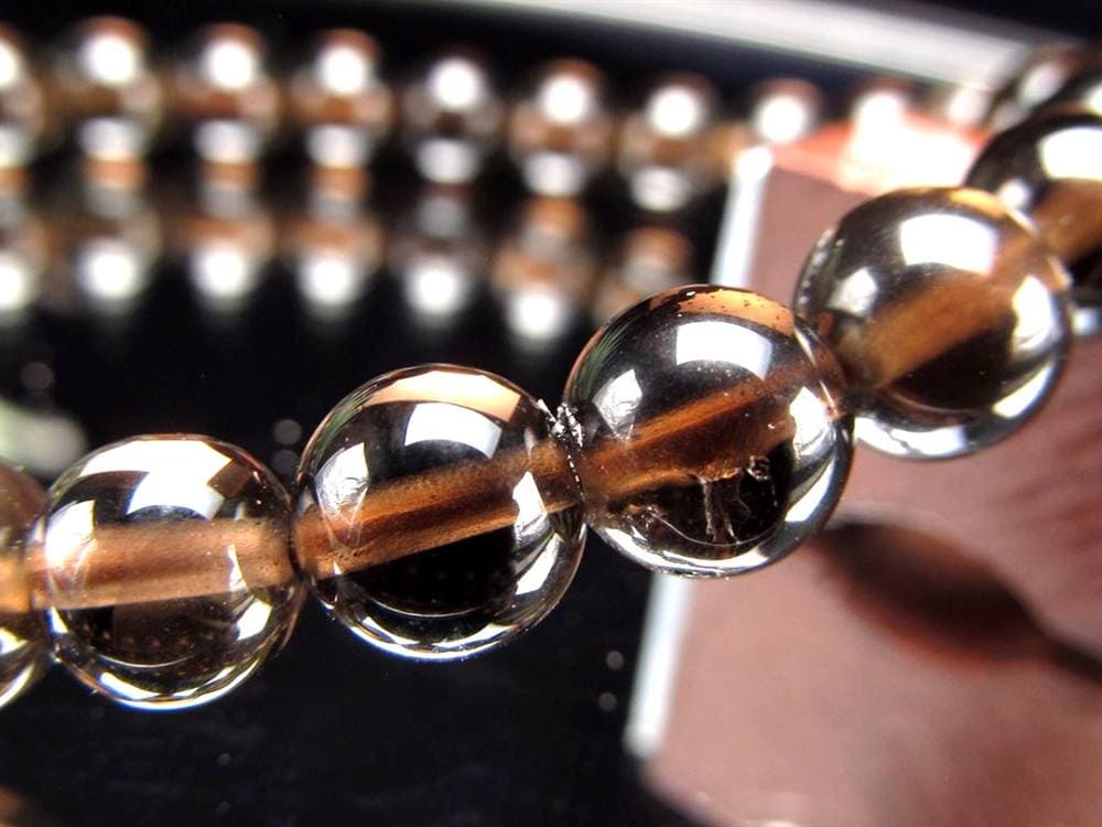 黒水晶 ブレスレット 黒平 モリオン 日本製