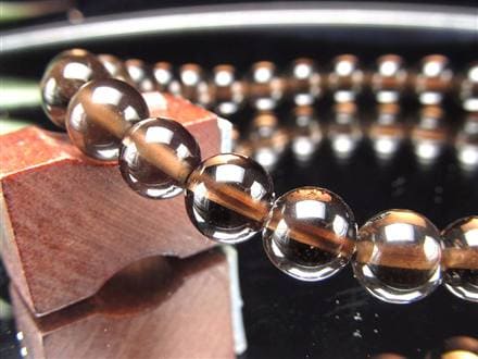 黒水晶 ブレスレット 黒平 モリオン 日本製