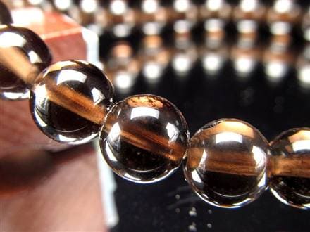 黒水晶 ブレスレット 黒平 モリオン 日本製