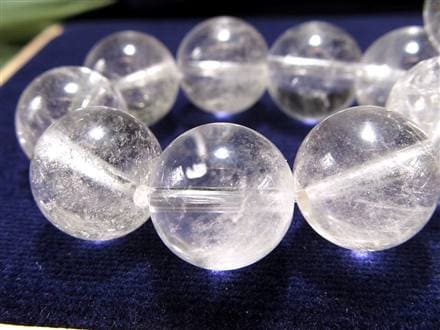 水晶 ブレスレット 黒平 クォーツ 日本製