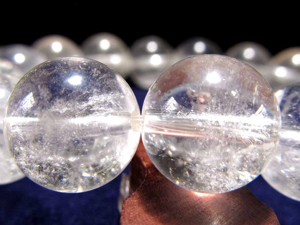 水晶 ブレスレット 黒平 クォーツ 日本製