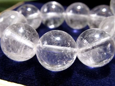 水晶 ブレスレット 黒平 クォーツ 日本製