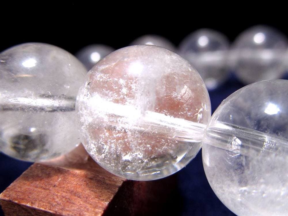 水晶 ブレスレット 黒平 クォーツ 日本製