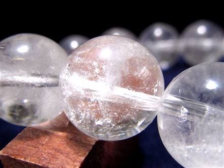 水晶 ブレスレット 黒平 クォーツ 日本製