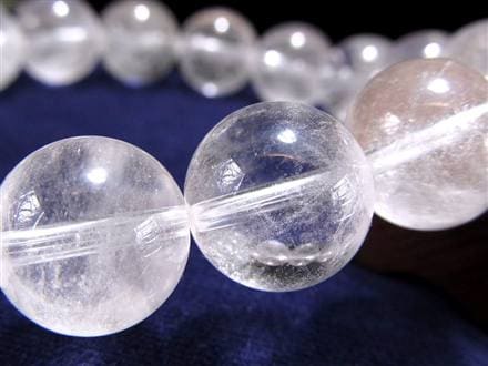 水晶 ブレスレット 黒平 クォーツ 日本製