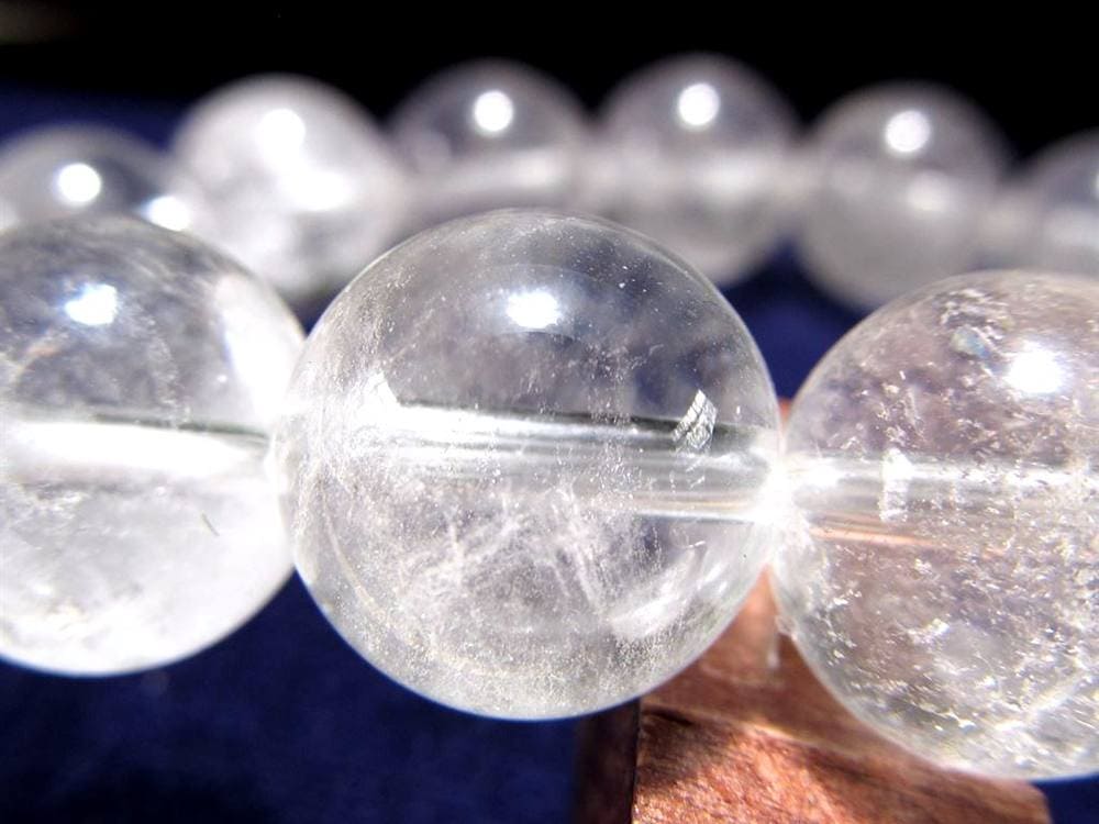 水晶 ブレスレット 黒平 クォーツ 日本製