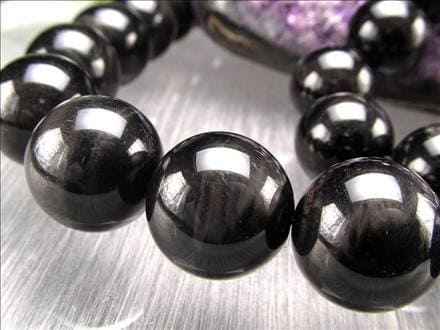 ブラックタイガーアイ,虎目石,タイガーアイ,ビーズ連,連材