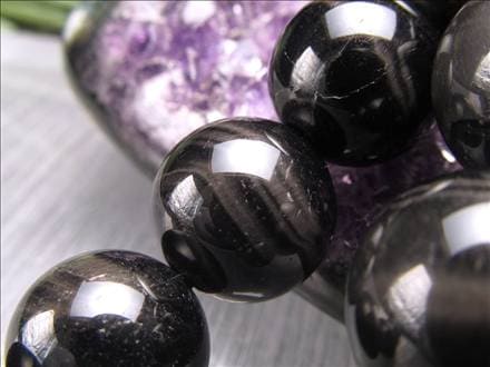 ブラックタイガーアイ,虎目石,タイガーアイ,ビーズ連,連材