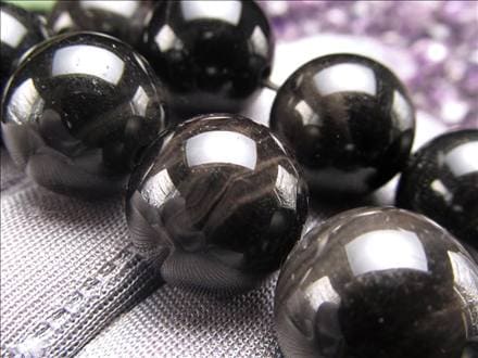 ブラックタイガーアイ,虎目石,タイガーアイ,ビーズ連,連材