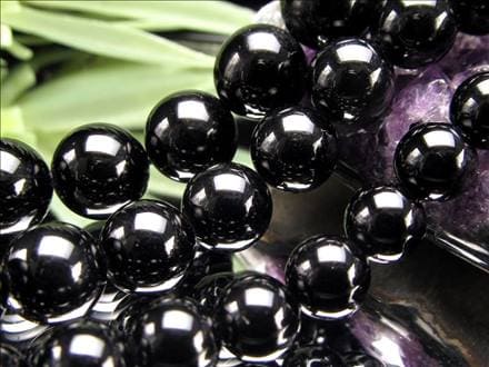 ブラックトルマリン 電気石 トルマリン ショール ビーズ連 連材