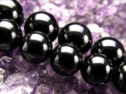 ブラックトルマリン 電気石 トルマリン ショール ビーズ連 連材