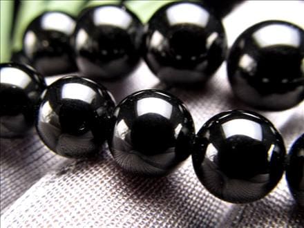 ブラックトルマリン 電気石 トルマリン ショール ビーズ連 連材