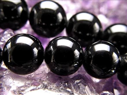 ブラックトルマリン 電気石 トルマリン ショール ビーズ連 連材