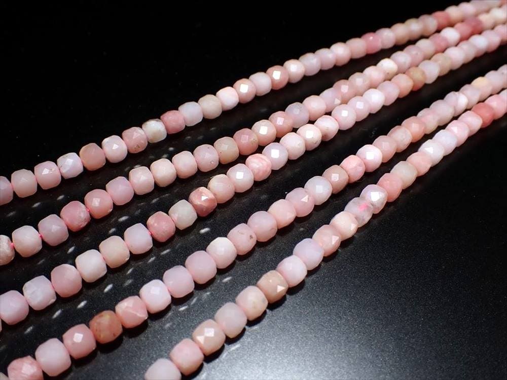 連 キューブカット アクセサリー パーツ 天然石