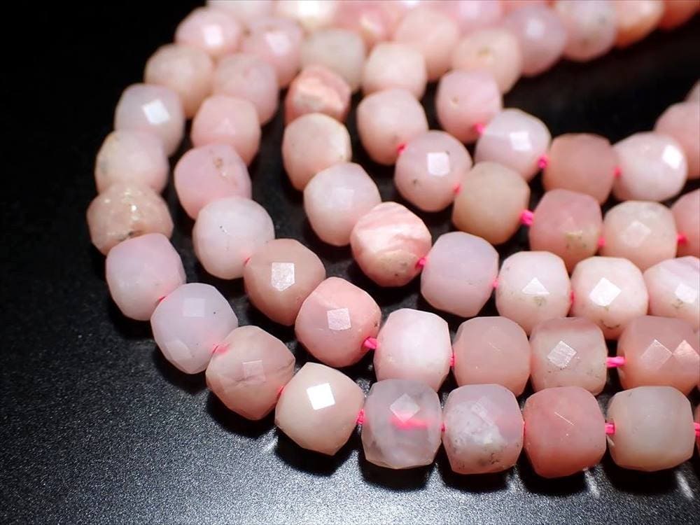 連 キューブカット アクセサリー パーツ 天然石