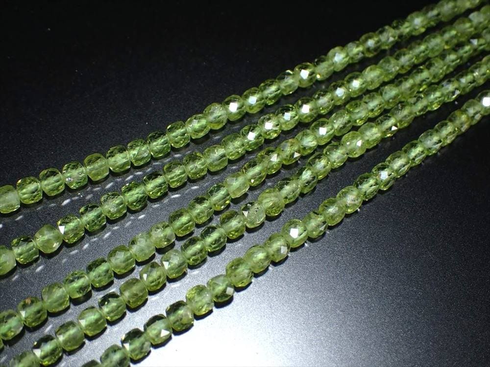 連 キューブカット アクセサリー パーツ 天然石