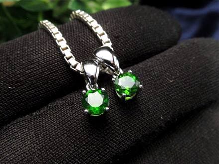 クロムダイオプサイト ペンダントトップ ネックレス アクセサリー Silver925