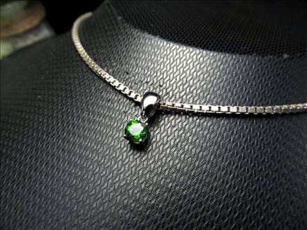 クロムダイオプサイト ペンダントトップ ネックレス アクセサリー Silver925