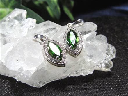 クロムダイオプサイト ペンダントトップ ネックレス アクセサリー Silver925