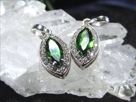 クロムダイオプサイト ペンダントトップ ネックレス アクセサリー Silver925