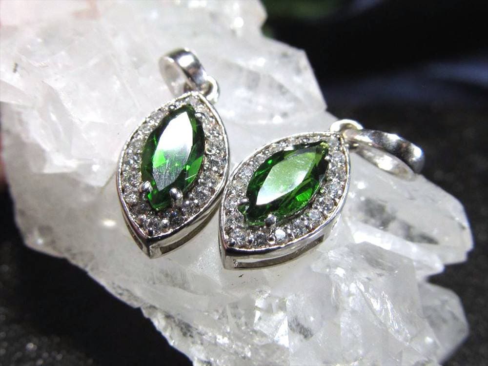 クロムダイオプサイト ペンダントトップ ネックレス アクセサリー Silver925