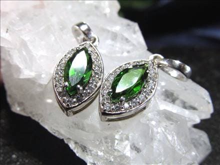 クロムダイオプサイト ペンダントトップ ネックレス アクセサリー Silver925