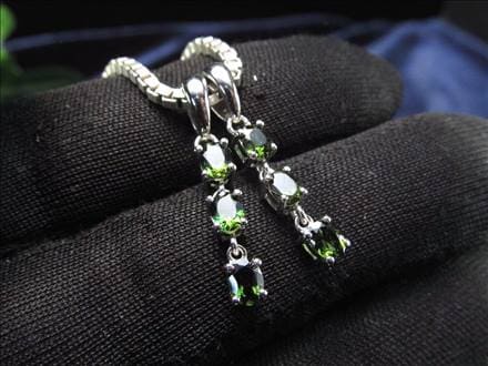 クロムダイオプサイト ペンダントトップ ネックレス アクセサリー Silver925