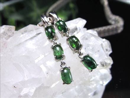 クロムダイオプサイト ペンダントトップ ネックレス アクセサリー Silver925